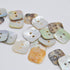 Button - Akoya Shell - Square 18mm